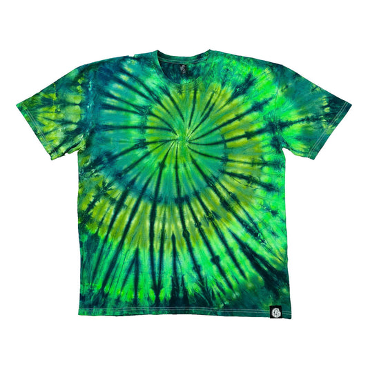 Green Spiral Tie Dye T-Shirt