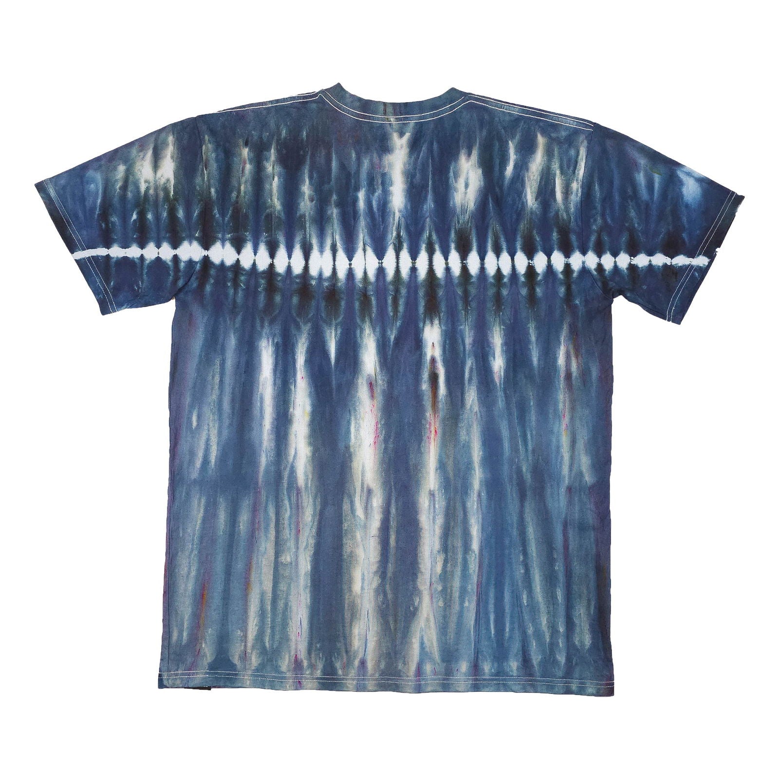 Grey and Black Zip Drip Tie Dye T-Shirt - clothing