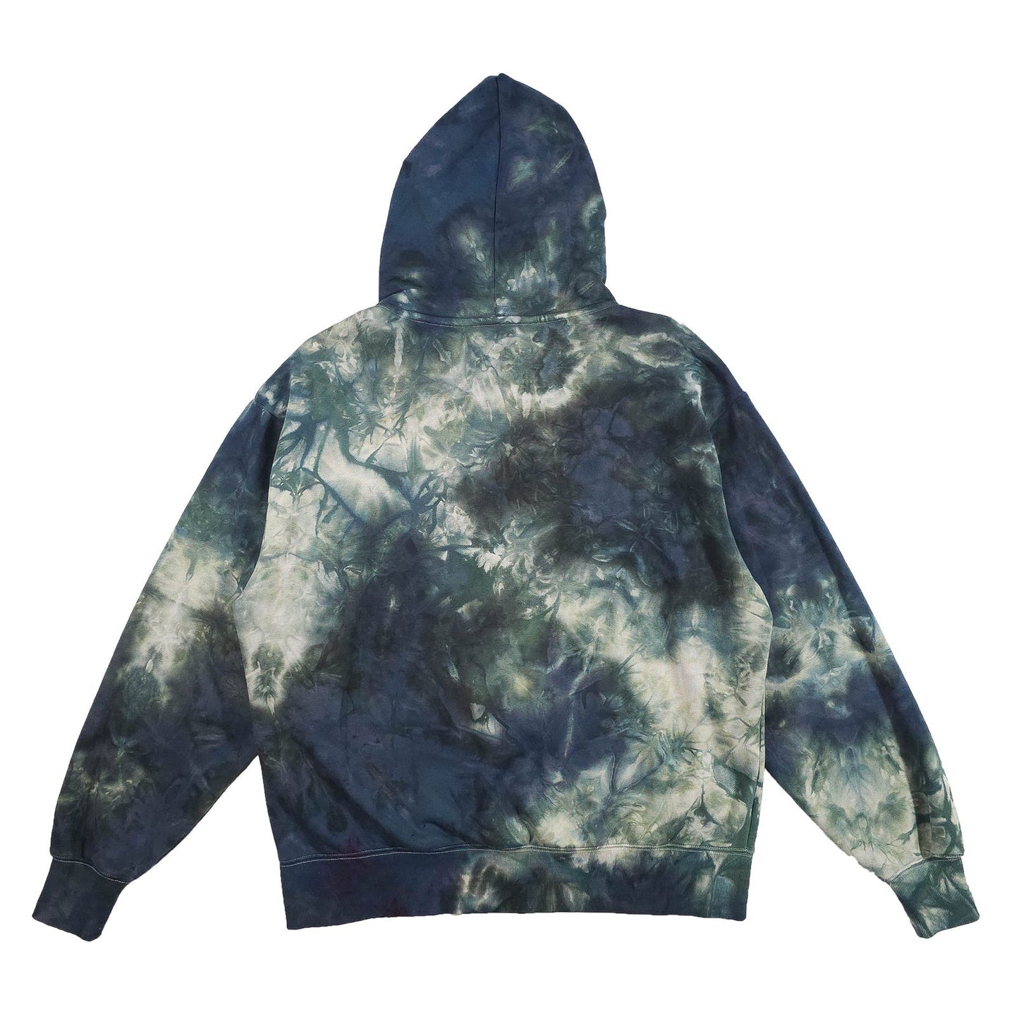 Grey Ombré Smoke Tie Dye Zip Up Hoodie