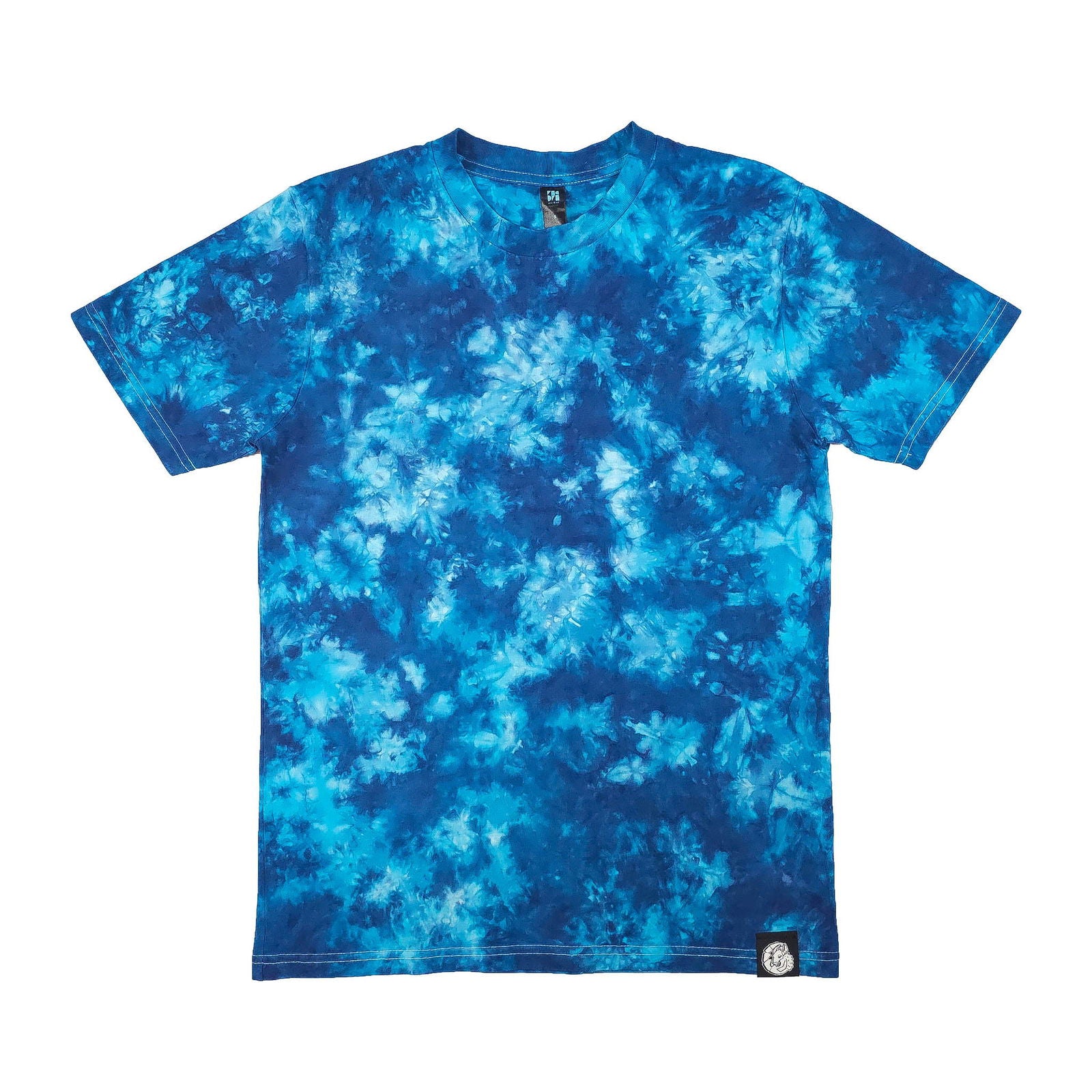Navy and Turquoise Camo Crunch Tie Dye T-Shirt - tie dye joggers -  tie dye sweatpants - tie dye trousers - Stinging Bullfish
