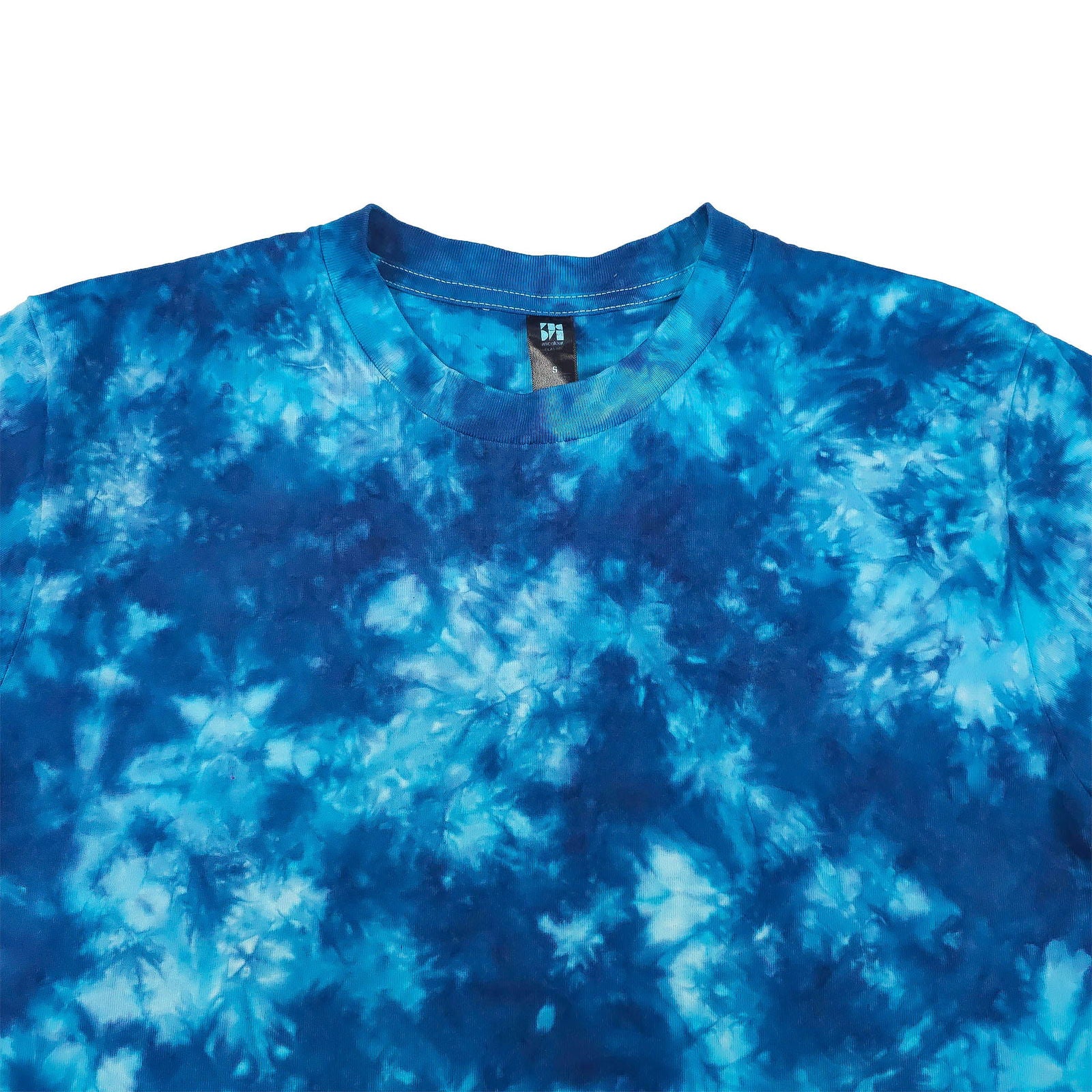 Navy and Turquoise Camo Crunch Tie Dye T-Shirt - tie dye joggers -  tie dye sweatpants - tie dye trousers - Stinging Bullfish