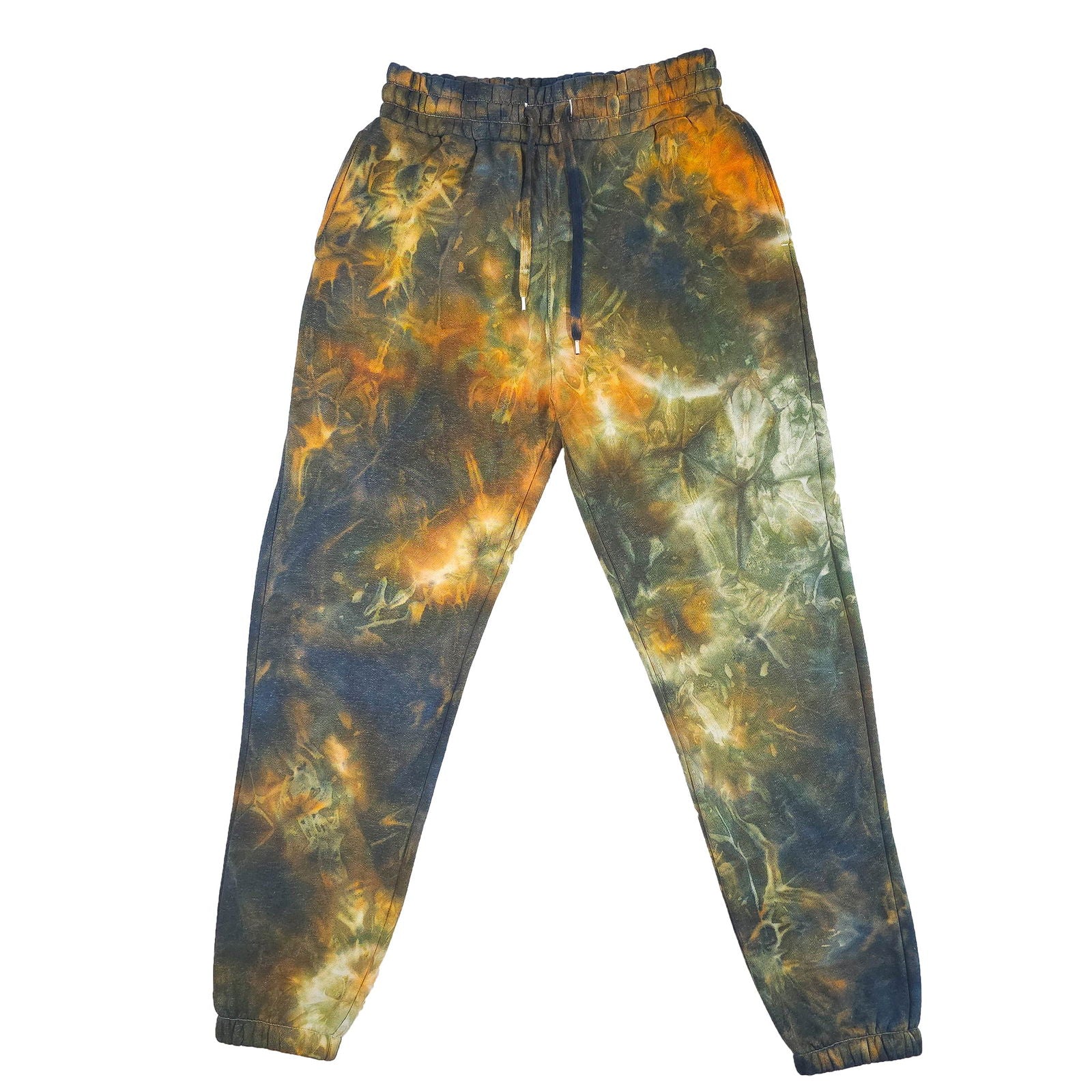 Orange Ombré Smoke Tie Dye Jogging Bottoms