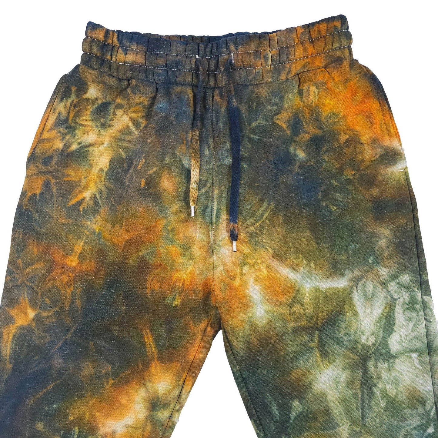 Orange Ombré Smoke Tie Dye Jogging Bottoms