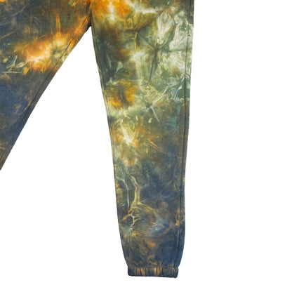 Orange Ombré Smoke Tie Dye Jogging Bottoms