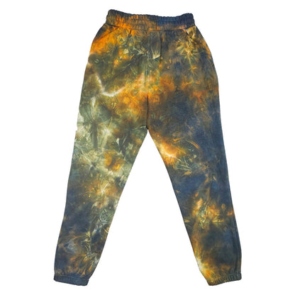 Orange Ombré Smoke Tie Dye Jogging Bottoms