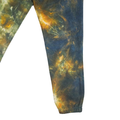 Orange Ombré Smoke Tie Dye Jogging Bottoms