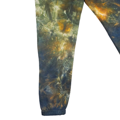 Orange Ombré Smoke Tie Dye Jogging Bottoms