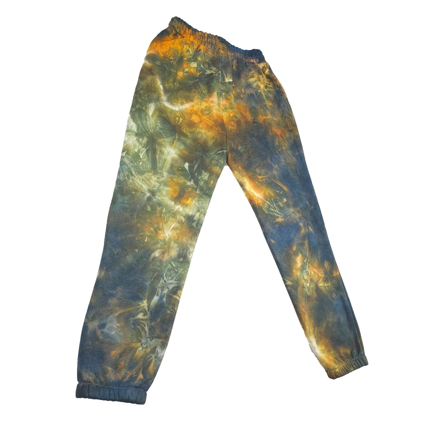 Orange Ombré Smoke Tie Dye Jogging Bottoms