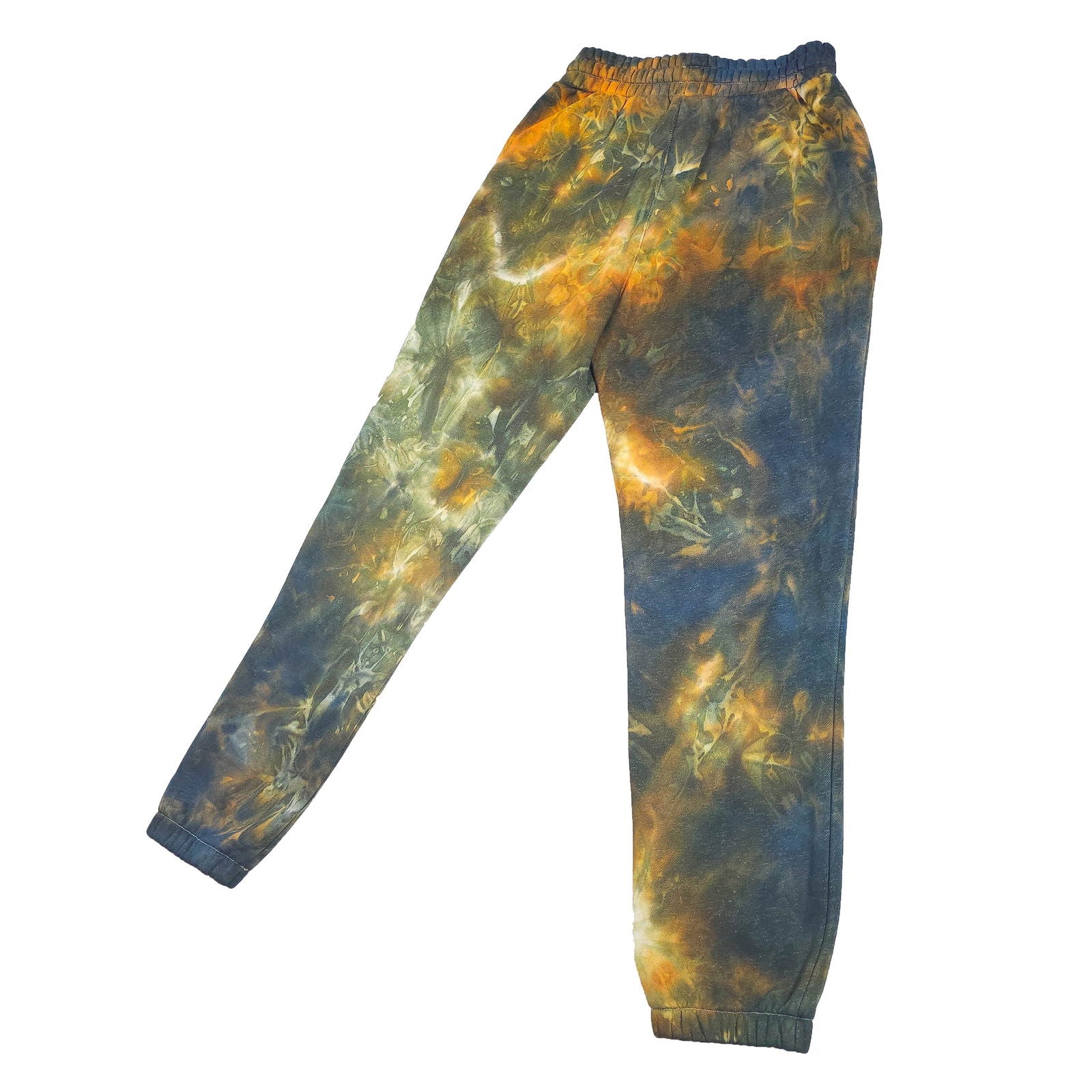 Orange Ombré Smoke Tie Dye Jogging Bottoms