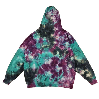 Purple and Blue Camo Crunch Tie Dye Hoodie