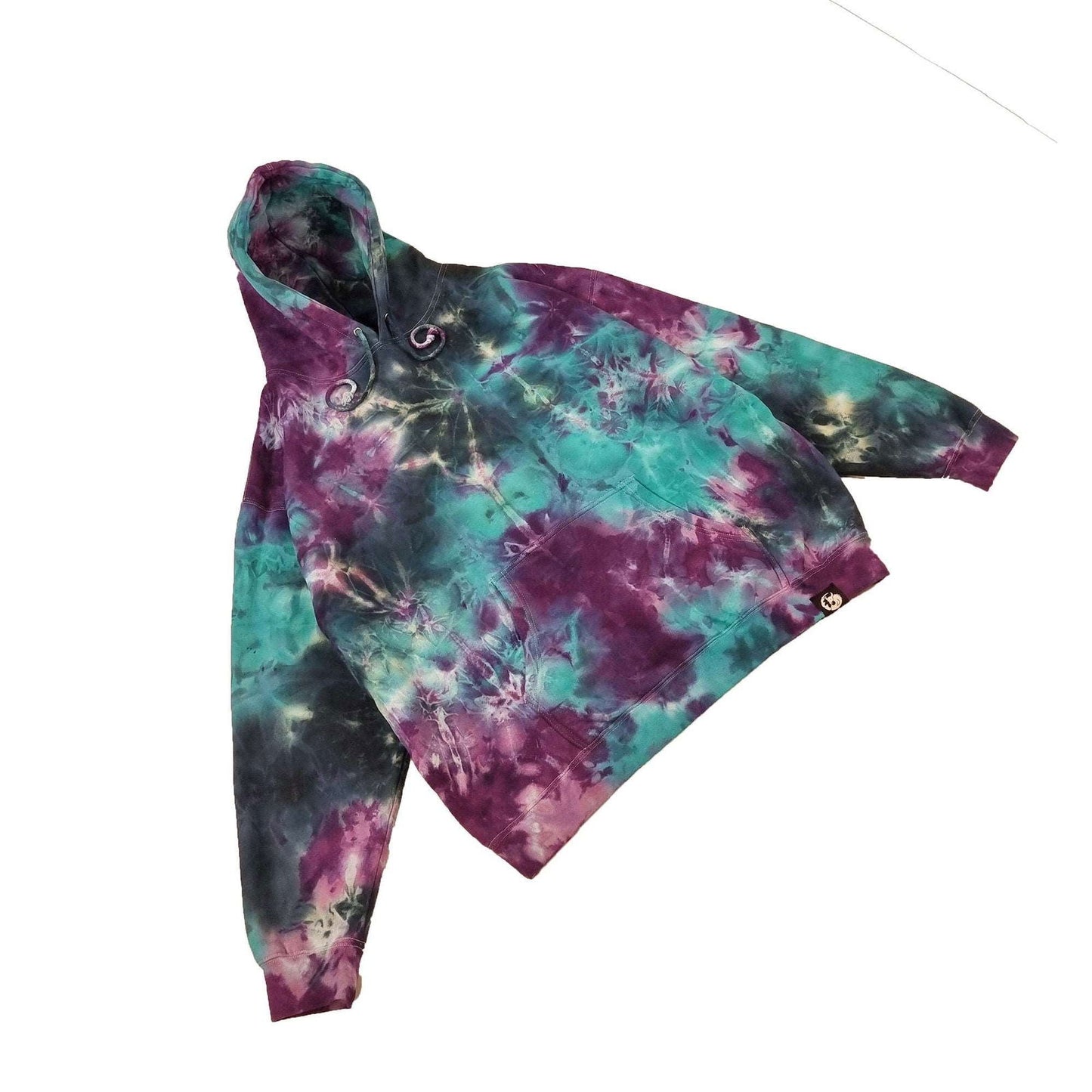 Purple and Blue Camo Crunch Tie Dye Hoodie