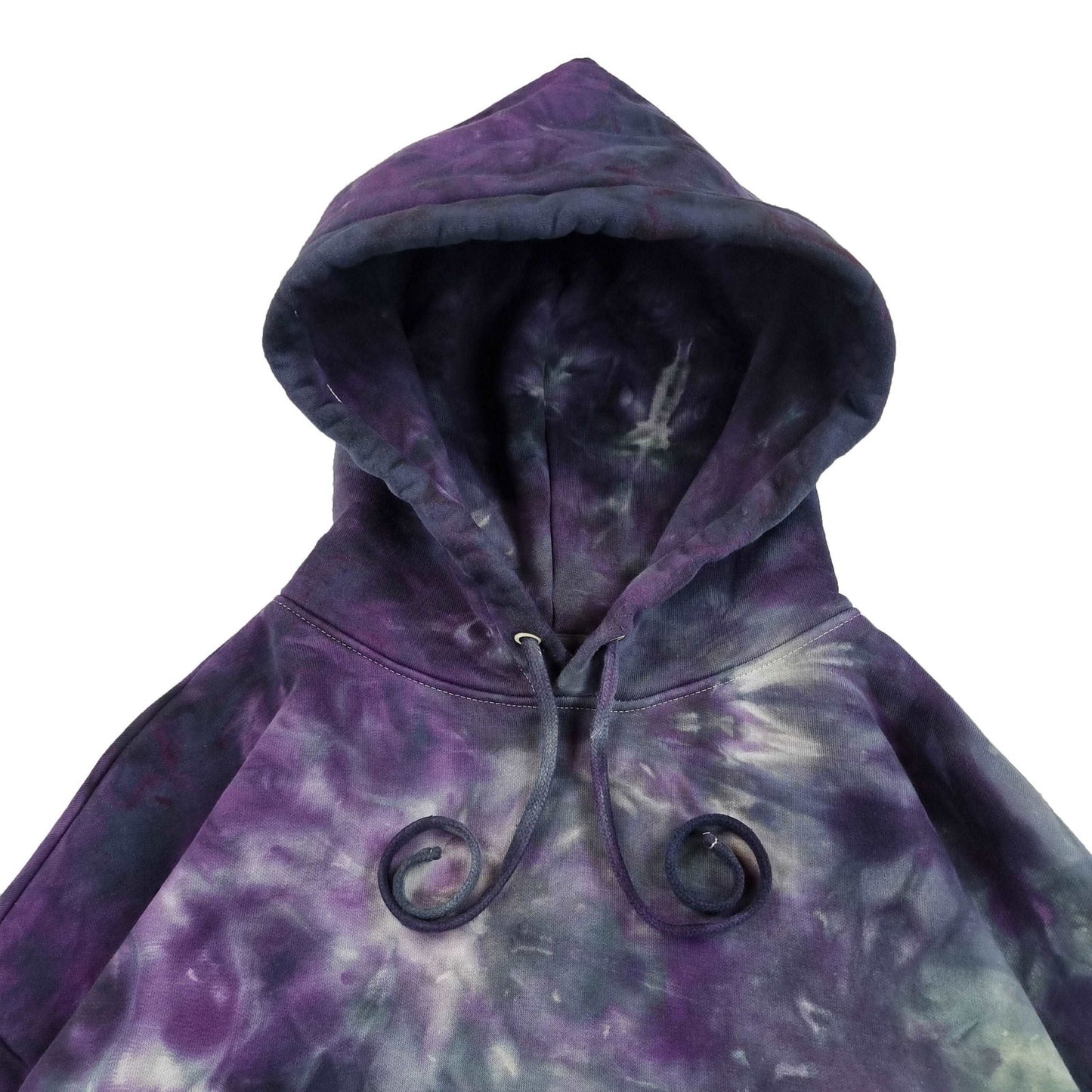 Purple and Grey Ombré Smoke Tie Dye Hoodie