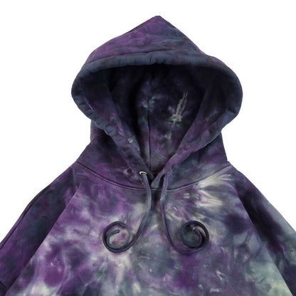 Purple and Grey Ombré Smoke Tie Dye Hoodie