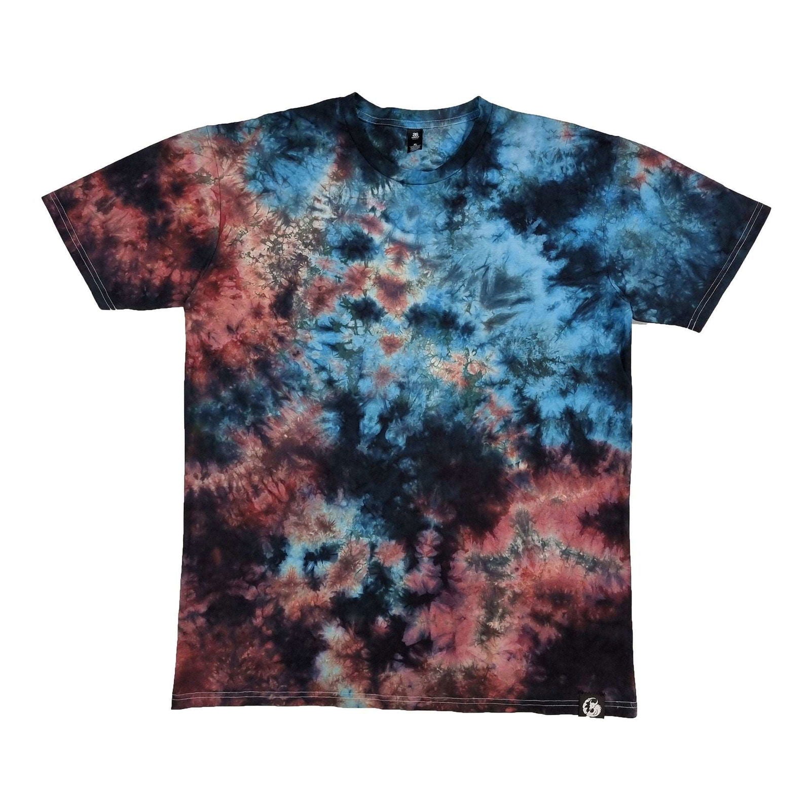 Red/Blue Camo Crunch Tie Dye T-Shirt