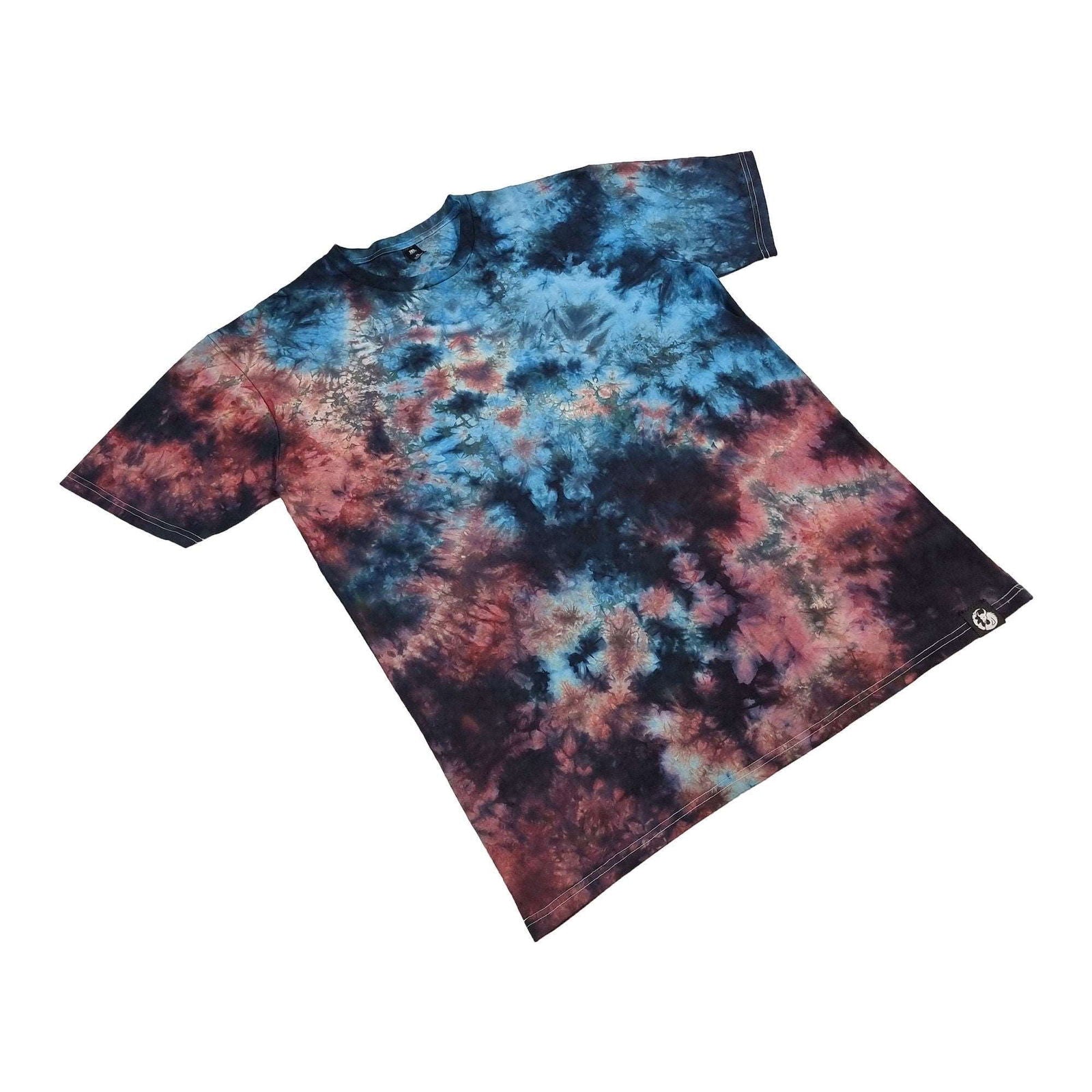 Red/Blue Camo Crunch Tie Dye T-Shirt