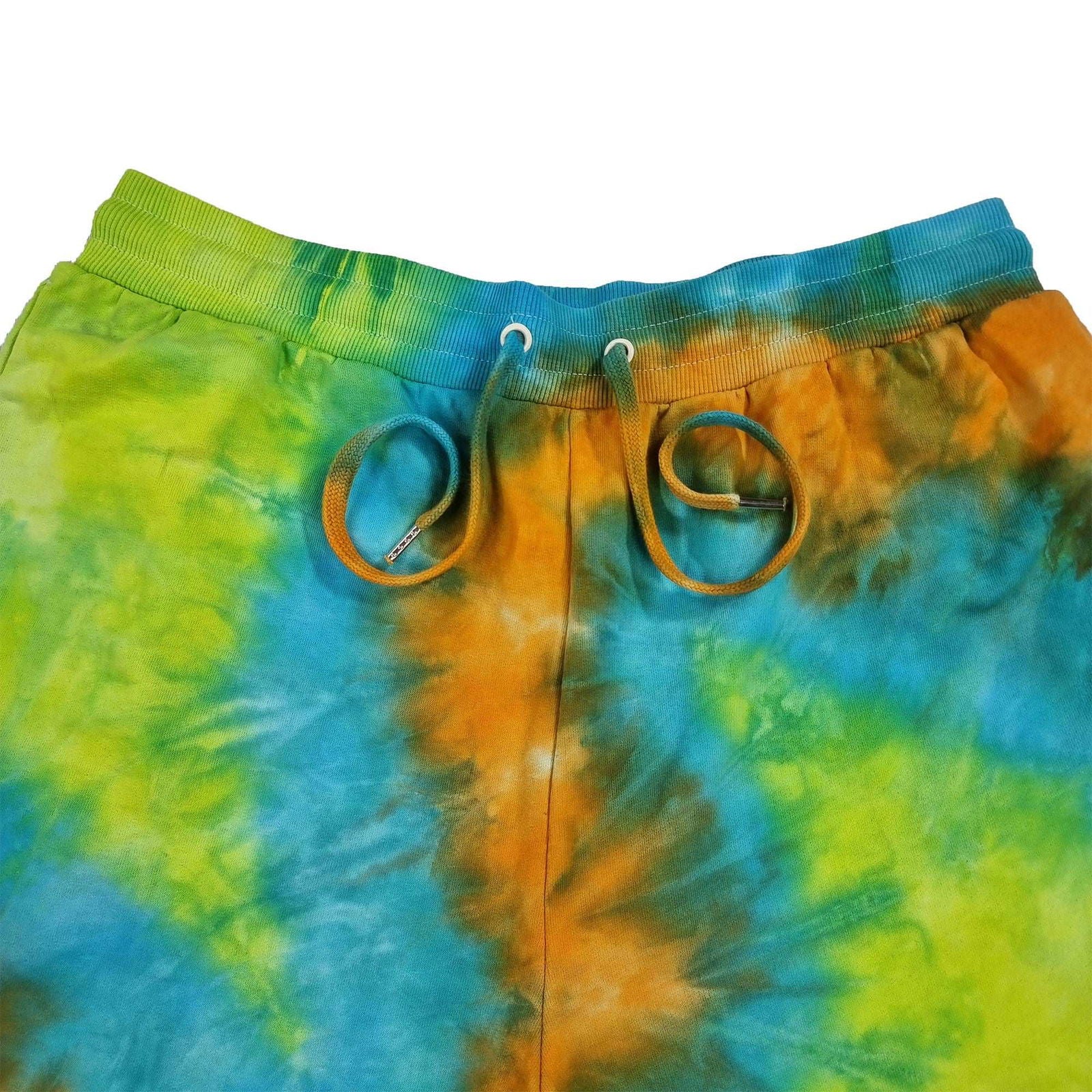 Scooby Green ’S’ Fold Tie Dye Shorts