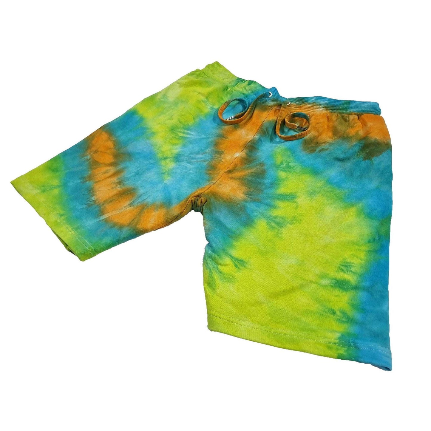 Scooby Green ’S’ Fold Tie Dye Shorts