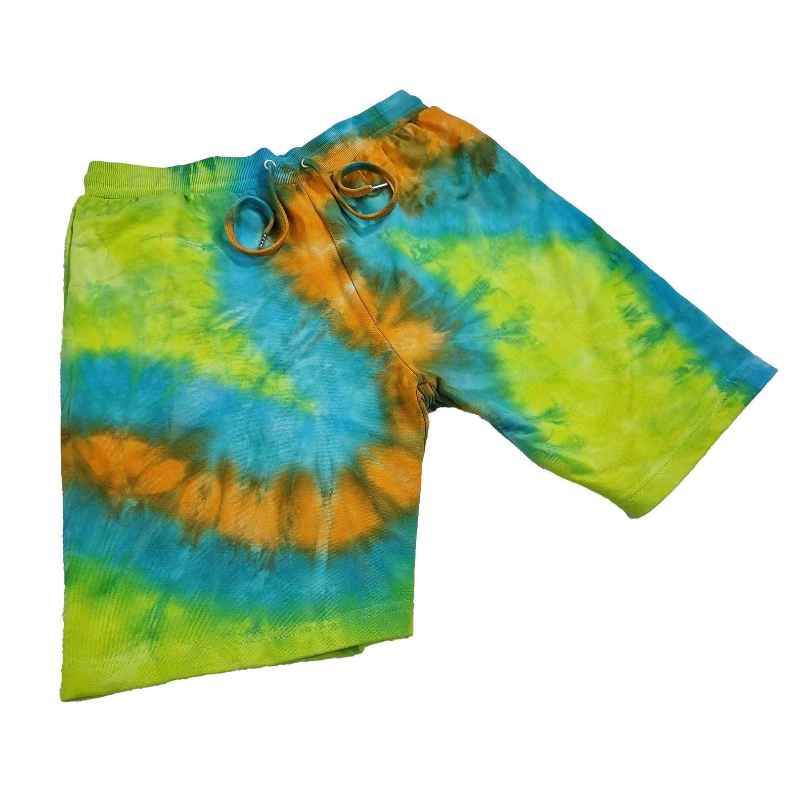 Scooby Green ’S’ Fold Tie Dye Shorts