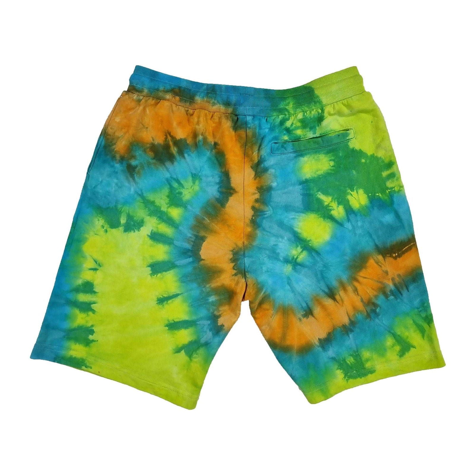 Scooby Green ’S’ Fold Tie Dye Shorts