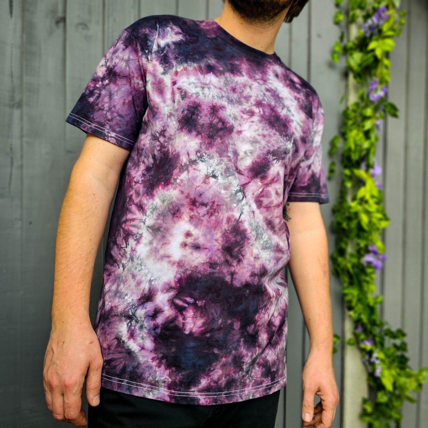 Smoky Purple Camo Crunch Tie Dye T-Shirt