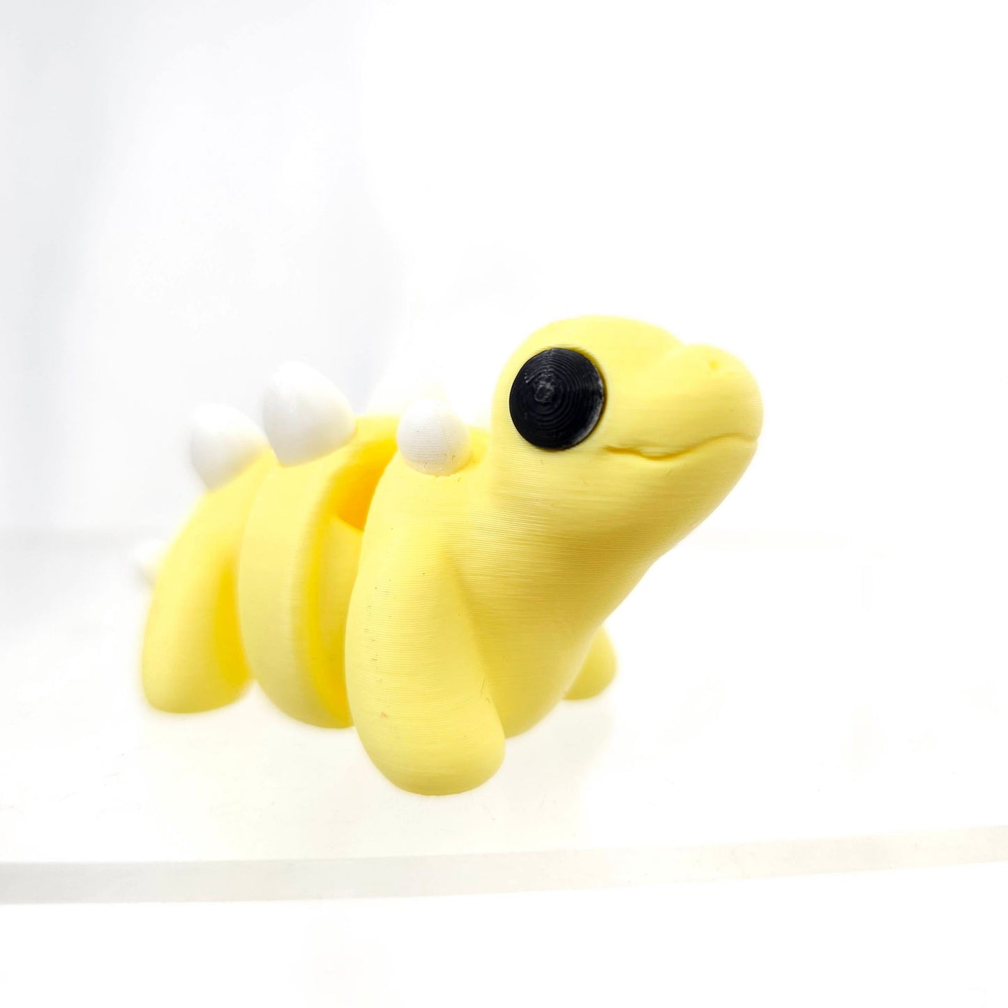 Stegosaurus Dinosaur Fidget Toy - Lemon Meringue - fidget toy