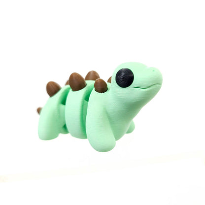 Stegosaurus Dinosaur Fidget Toy - Mint Choc Chip - fidget toy