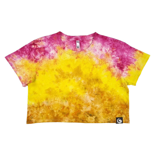 Sunset Camo Crunch Tie Dye Crop Top