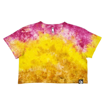 Sunset Camo Crunch Tie Dye Crop Top - tie dye joggers -  tie dye sweatpants - tie dye trousers - Stinging Bullfish