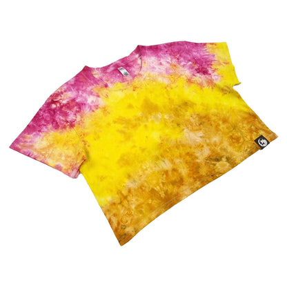 Sunset Camo Crunch Tie Dye Crop Top - tie dye joggers -  tie dye sweatpants - tie dye trousers - Stinging Bullfish