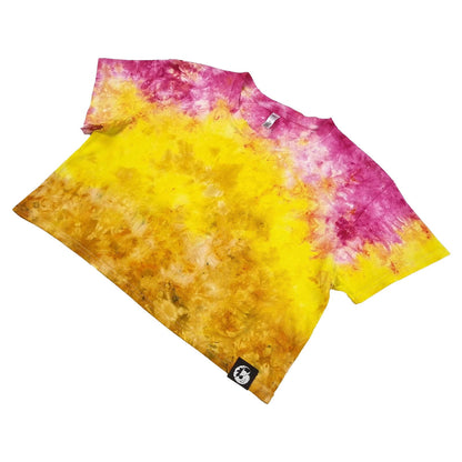 Sunset Camo Crunch Tie Dye Crop Top - tie dye joggers -  tie dye sweatpants - tie dye trousers - Stinging Bullfish