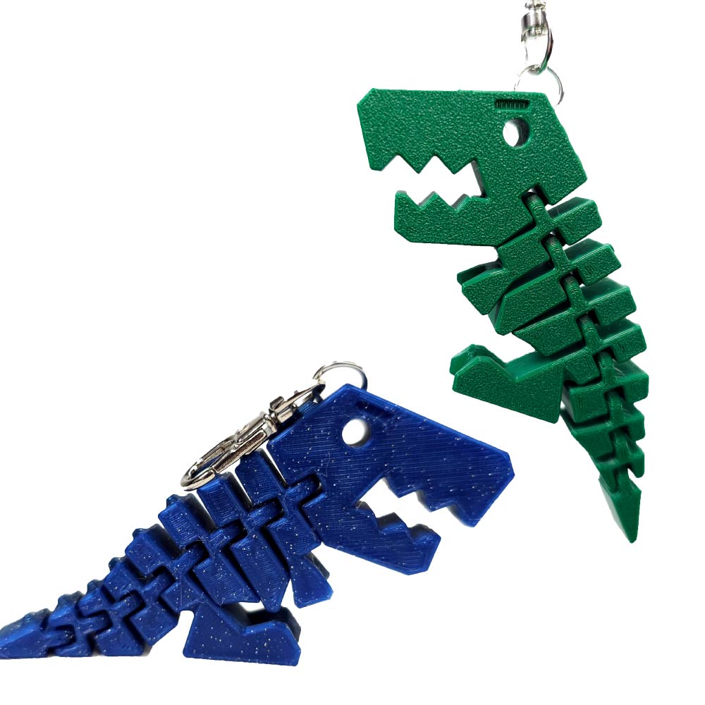 T-Rex dinosaur Keychain/Bag Dangly - fidget toy