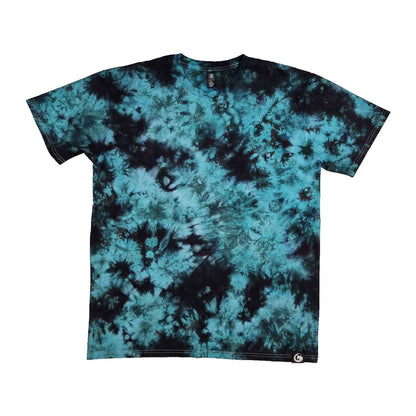 Teal Camo Crunch Tie Dye T-Shirt - tie dye joggers -  tie dye sweatpants - tie dye trousers - Stinging Bullfish