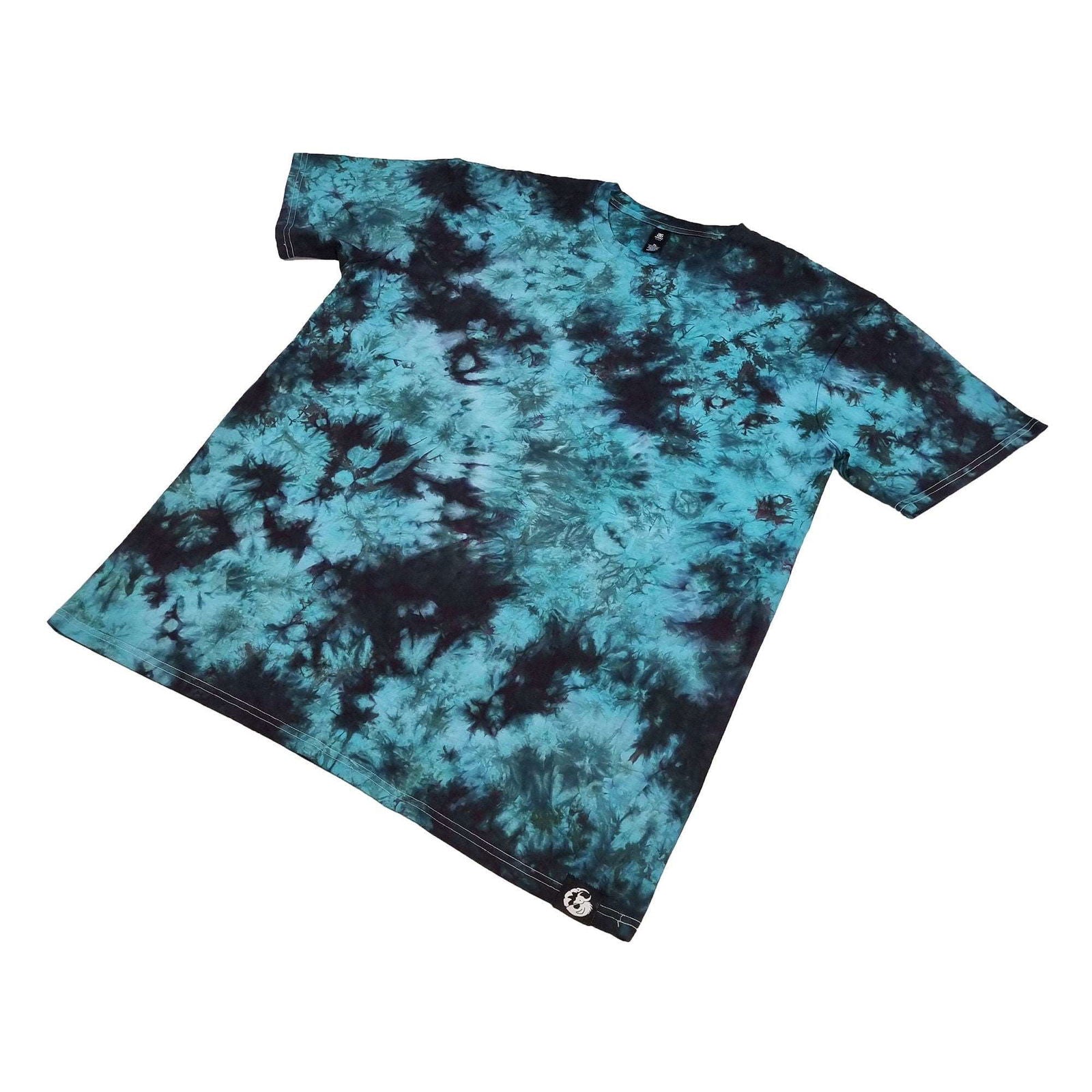 Teal Camo Crunch Tie Dye T-Shirt - tie dye joggers -  tie dye sweatpants - tie dye trousers - Stinging Bullfish