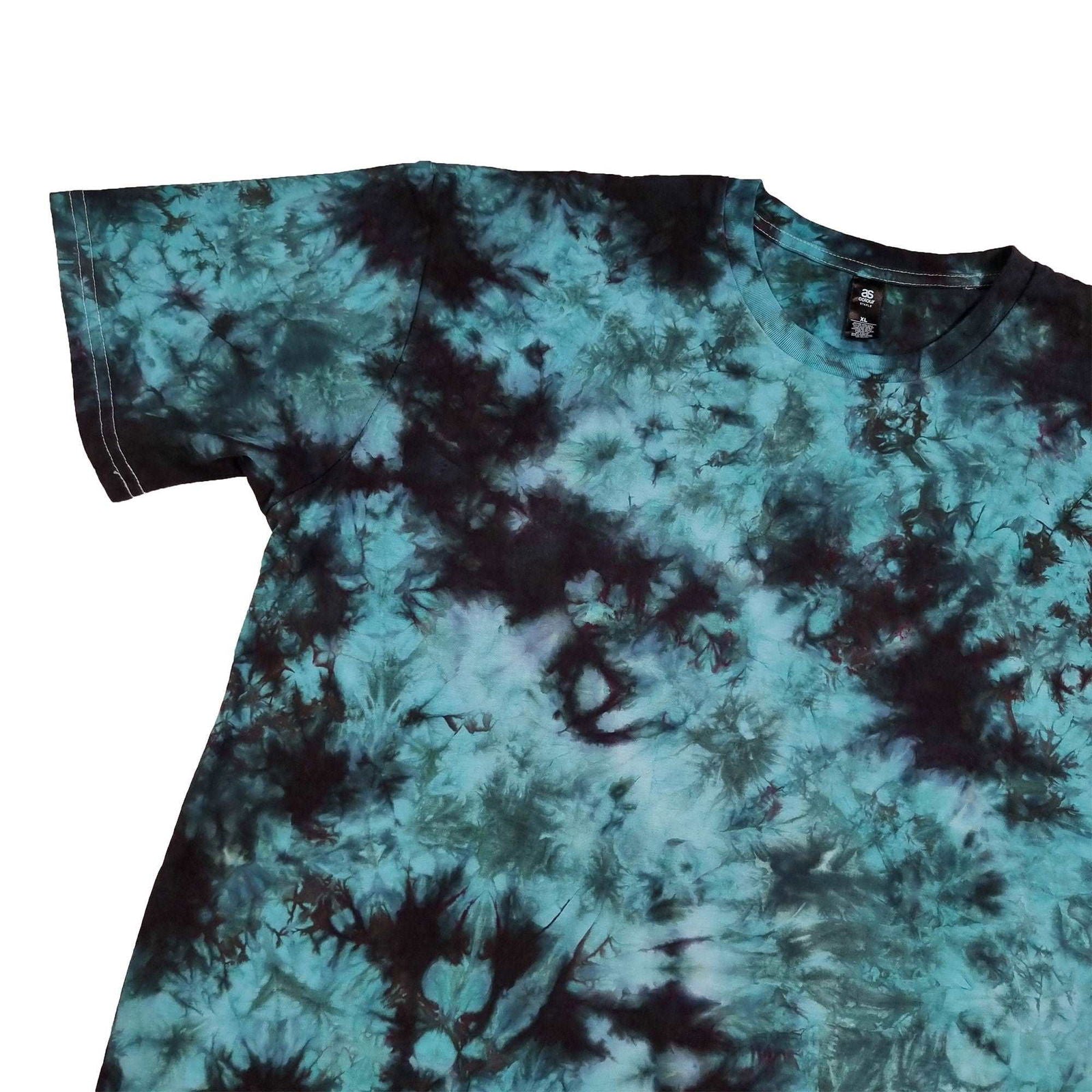 Teal Camo Crunch Tie Dye T-Shirt - tie dye joggers -  tie dye sweatpants - tie dye trousers - Stinging Bullfish