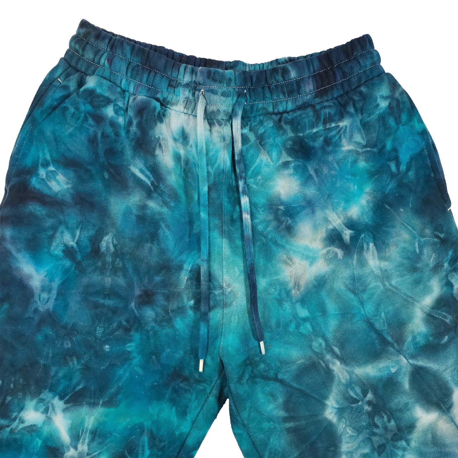 Teal Ombré Smoke Tie Dye Jogging Bottoms