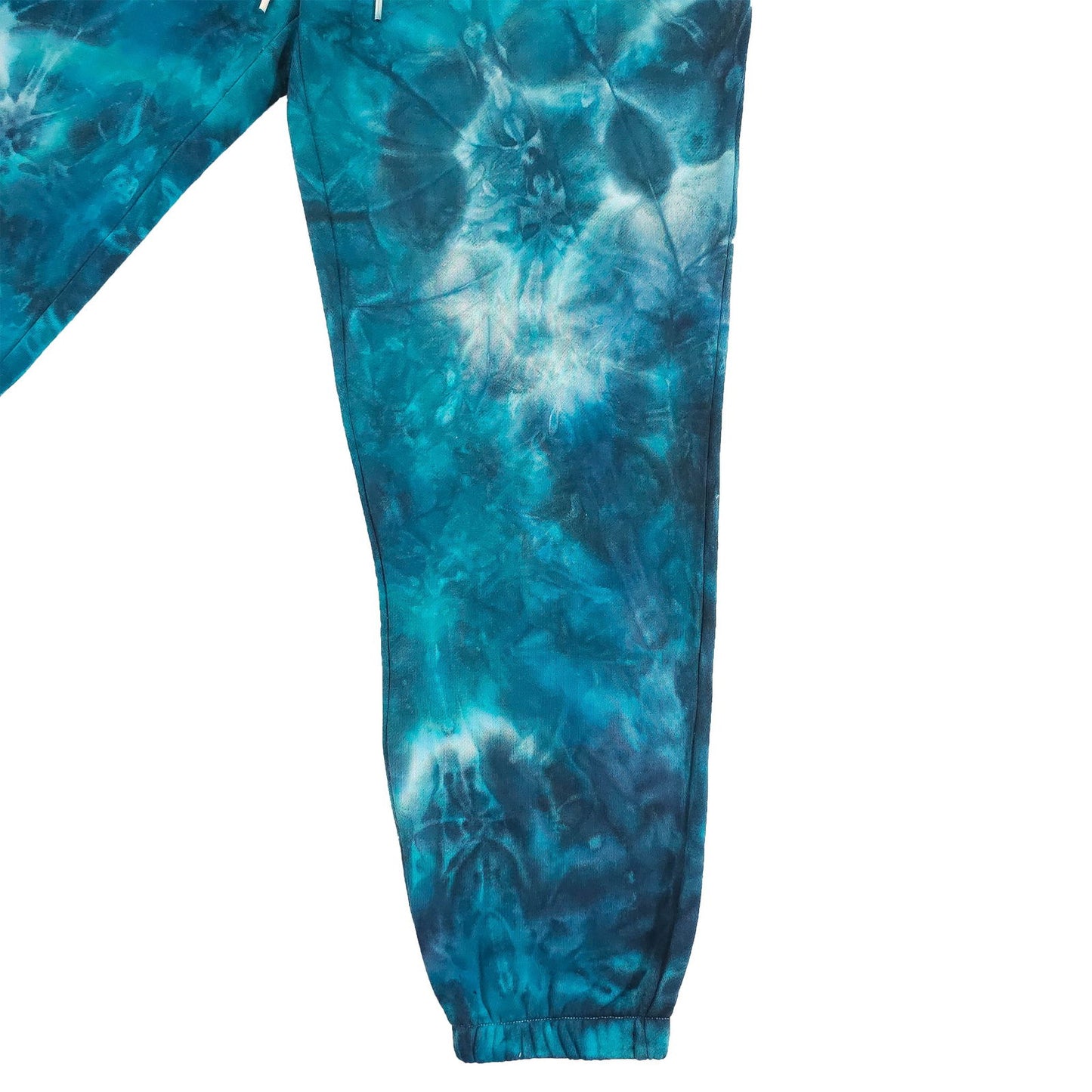Teal Ombré Smoke Tie Dye Jogging Bottoms