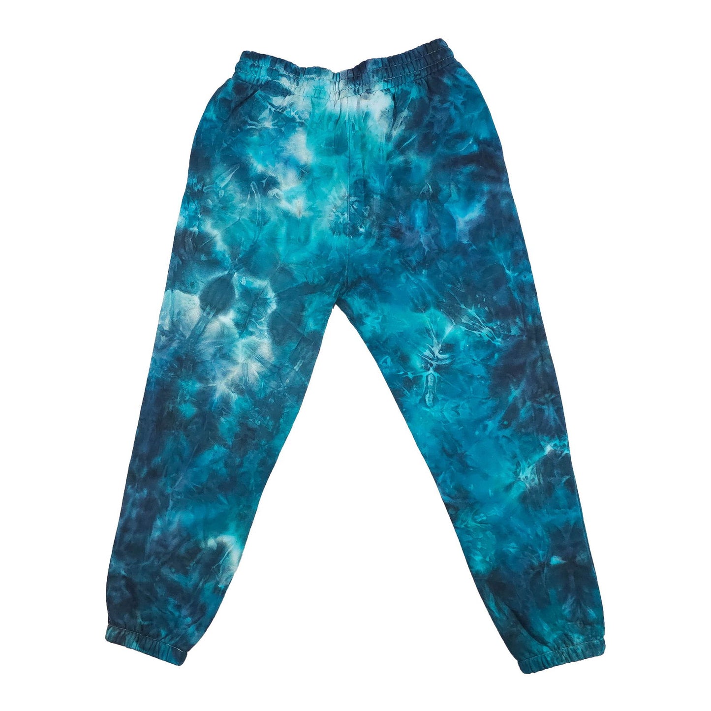 Teal Ombré Smoke Tie Dye Jogging Bottoms