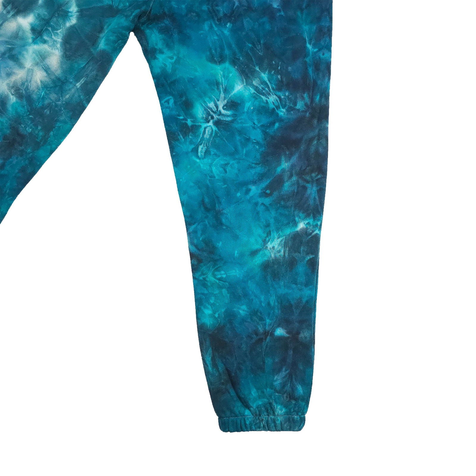 Teal Ombré Smoke Tie Dye Jogging Bottoms