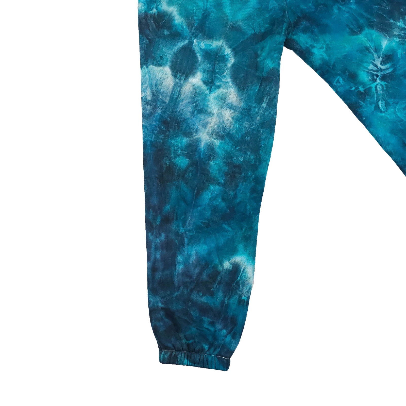 Teal Ombré Smoke Tie Dye Jogging Bottoms