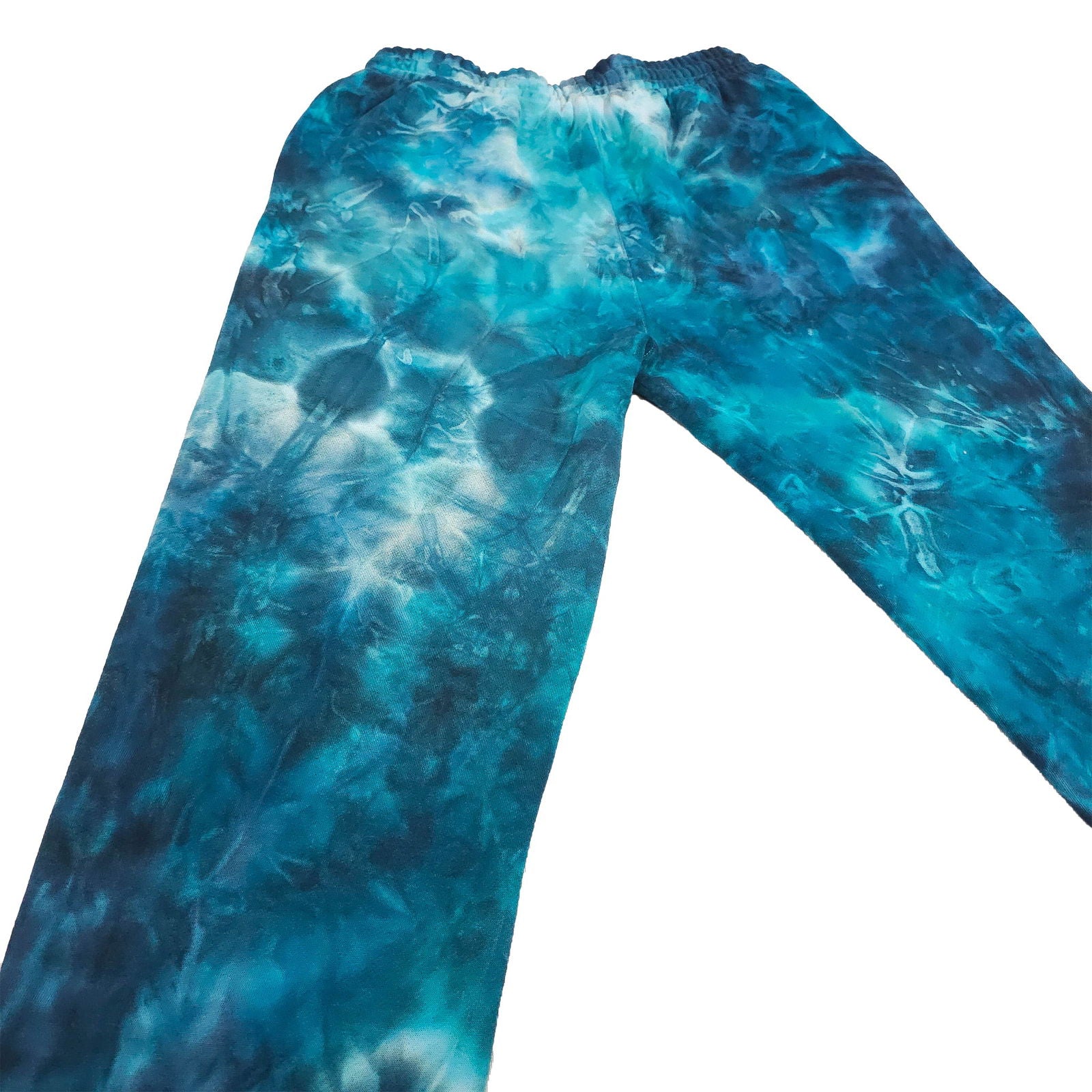 Teal Ombré Smoke Tie Dye Jogging Bottoms