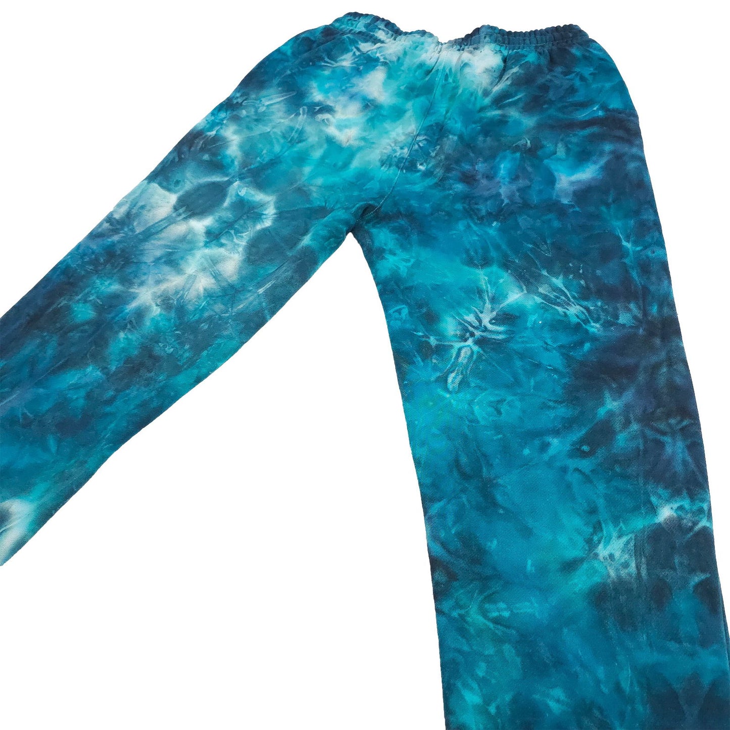 Teal Ombré Smoke Tie Dye Jogging Bottoms