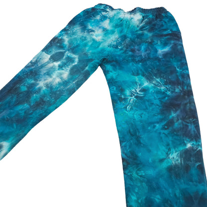 Teal Ombré Smoke Tie Dye Jogging Bottoms