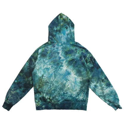 Wasabi Green Tie Dye Zip Up Hoodie