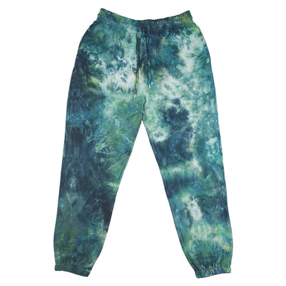 Wasabi Green Ombré Smoke Tie Dye Jogging Bottoms