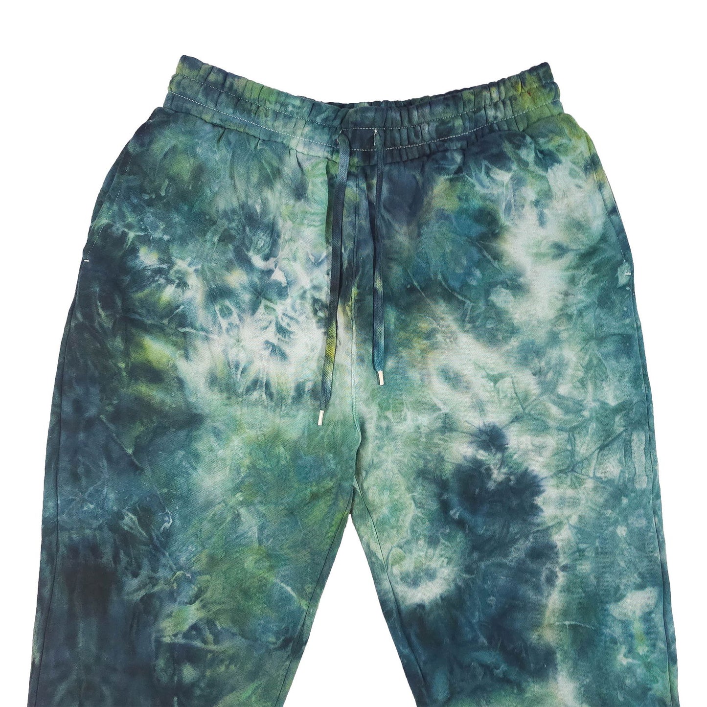 Wasabi Green Ombré Smoke Tie Dye Jogging Bottoms