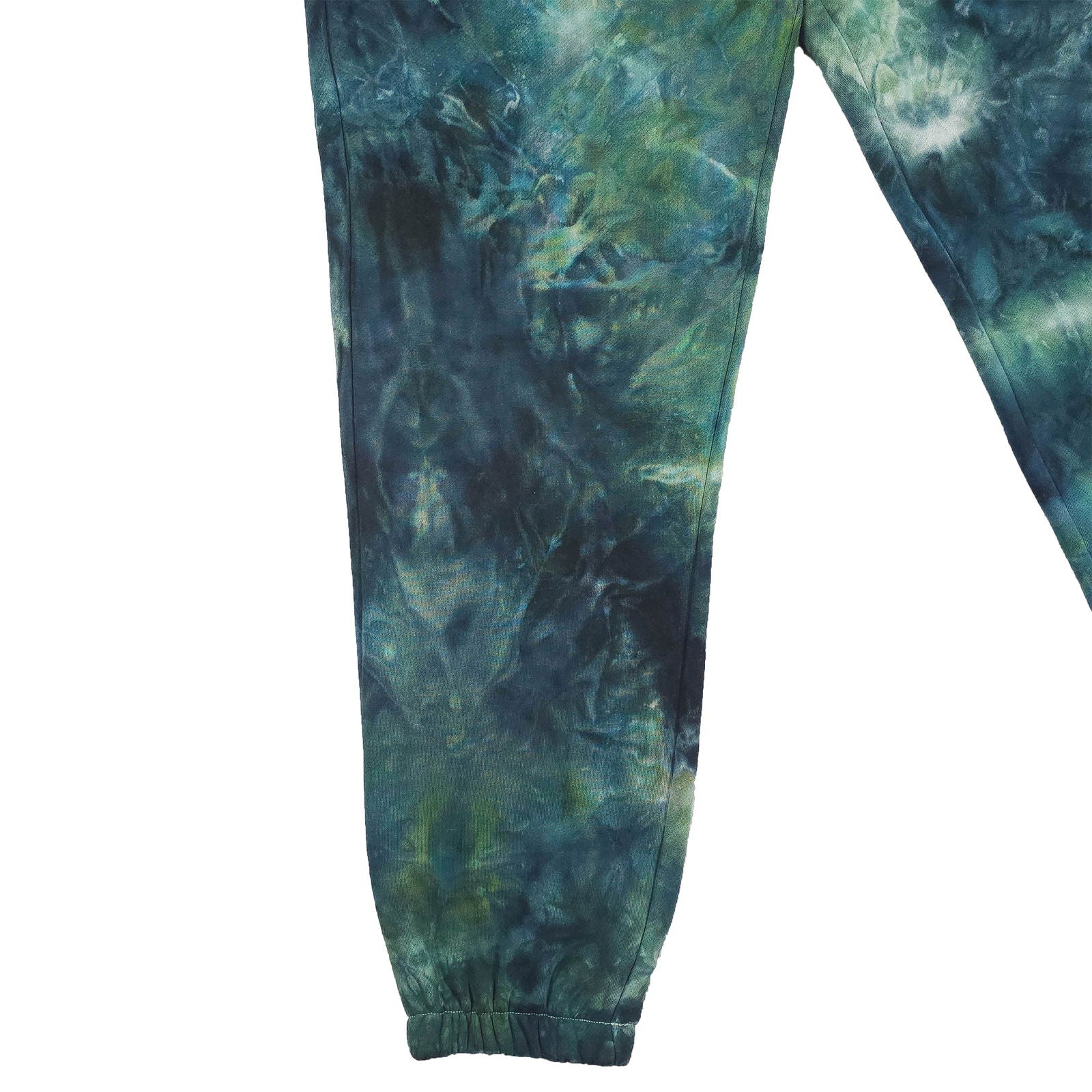 Wasabi Green Ombre Tie Dye Jogging Bottoms Premium Heavyweight Jogging Bottoms Stinging Bullfish
