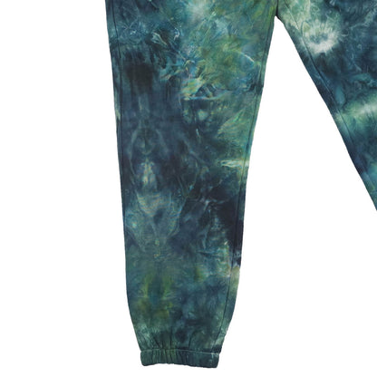 Wasabi Green Ombré Smoke Tie Dye Jogging Bottoms