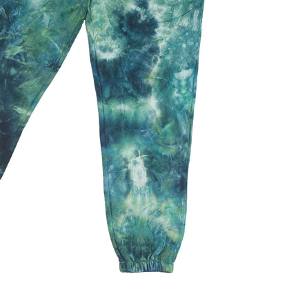 Wasabi Green Ombré Smoke Tie Dye Jogging Bottoms
