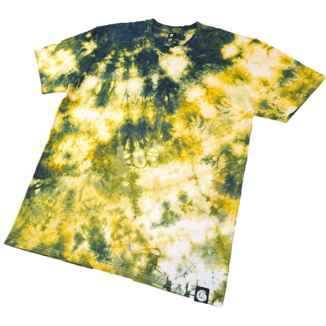 Yellow Impact Cram Tie Dye T-Shirt - tie dye joggers -  tie dye sweatpants - tie dye trousers - Stinging Bullfish